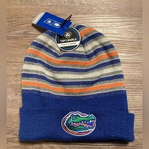 Florida Gators NCAA Knit Beanie Cap Hat Top of the World Logo New
